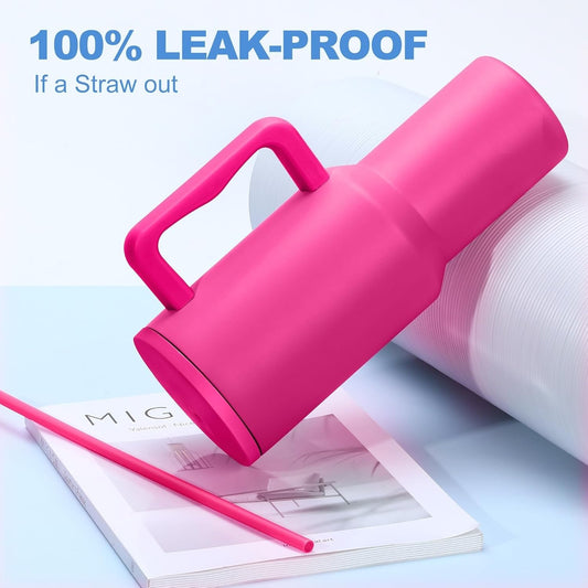 Tumbler Stainless Steel Pink Vacuum Insulated Pro Max Size - 1200ML