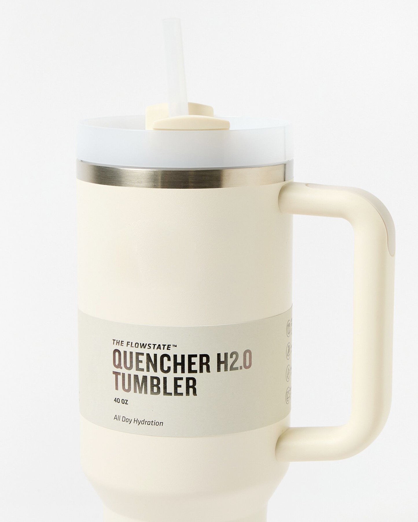 Tumbler Stainless Steel Cream Vacuum Insulated Pro Max Size - 1200ML