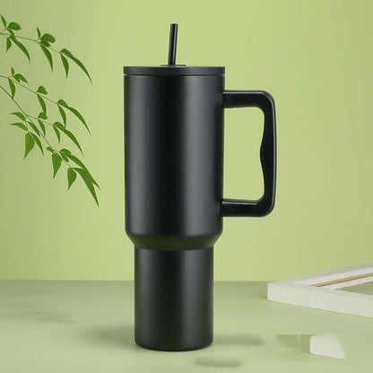 Tumbler With Handle and Straw Lid Reusable Vacuum With 1200ML Capacity