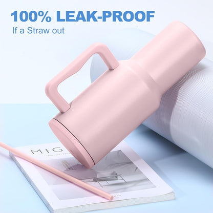 Tumbler Stainless Steel Light Pink Vacuum Insulated Pro Max Size - 1200ML