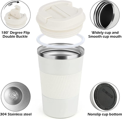 Stainless Steel Plain White Vacuum Insulated Pro Size Tumbler - 550ML