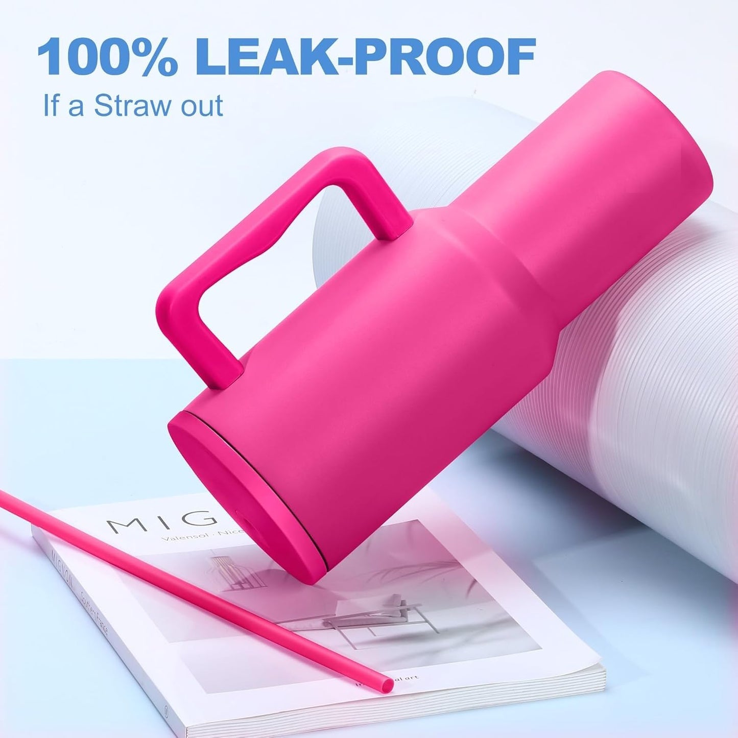 Tumbler Stainless Steel Pink Vacuum Insulated Pro Max Size - 1200ML