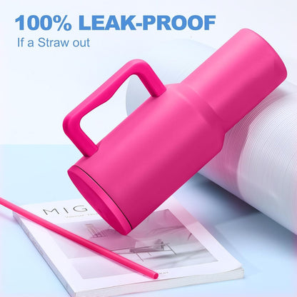 Tumbler Stainless Steel Pink Vacuum Insulated Pro Max Size - 1200ML
