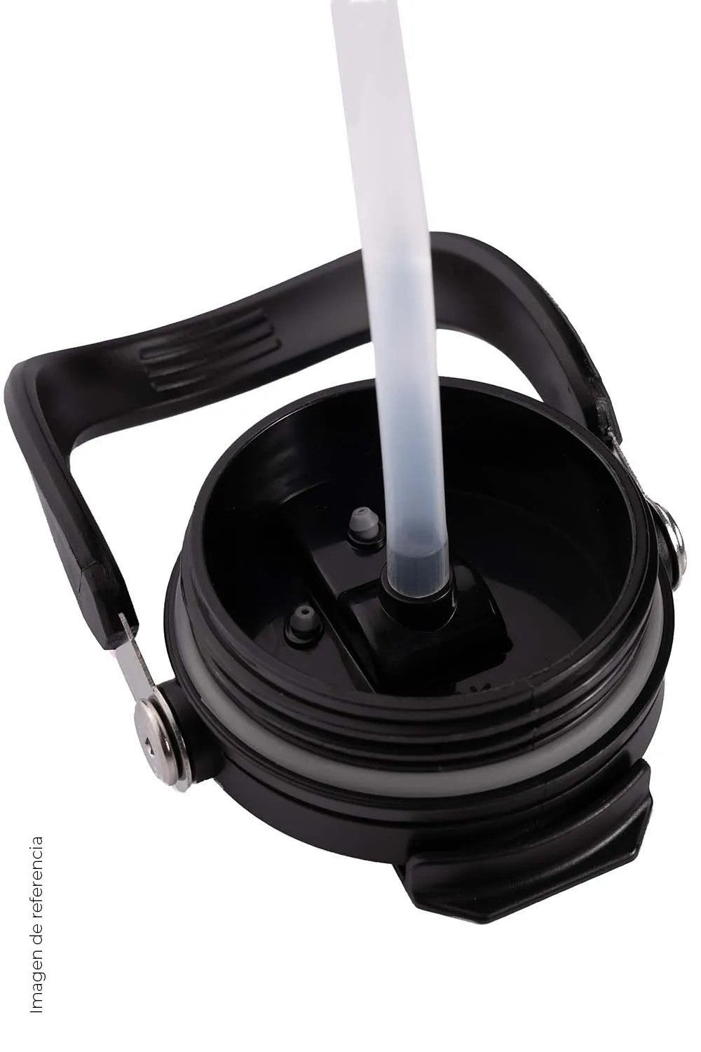 Stainless Steel Black & White Vacuum Insulated Tumbler With straw - 1200ML X 2 PCS