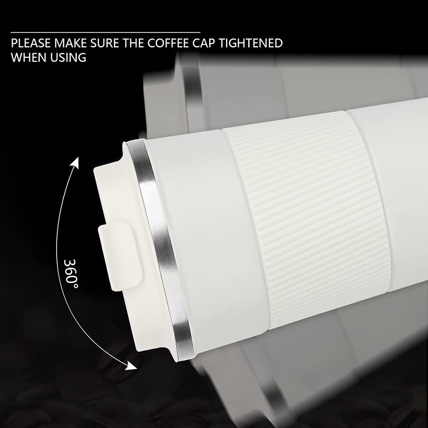 Stainless Steel Plain White Vacuum Insulated Pro Size Tumbler - 550ML