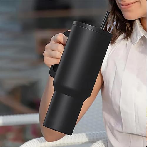 Tumbler Stainless Steel Black Vacuum Insulated - 1200ML