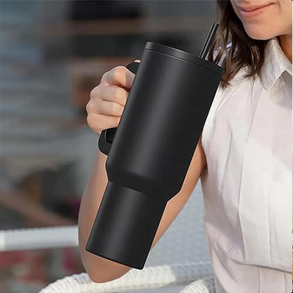 Tumbler Stainless Steel Black Vacuum Insulated - 1200ML