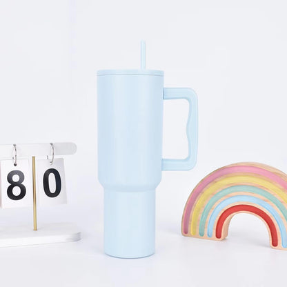 Tumbler Stainless Steel Sky Blue Vacuum Insulated Pro Max Size - 1200ML