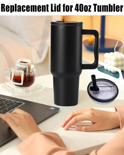 Tumbler With Handle and Straw Lid Reusable Vacuum With 1200ML Capacity