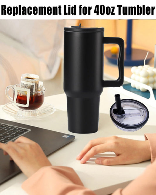 Tumbler With Handle and Straw Lid Reusable Vacuum With 1200ML Capacity