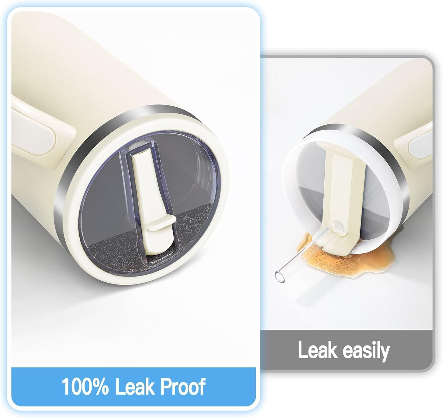 Tumbler With Straw Double Wall Vacuum Flask Hot & Cold Water Stainless Steel Tumbler 1200ML