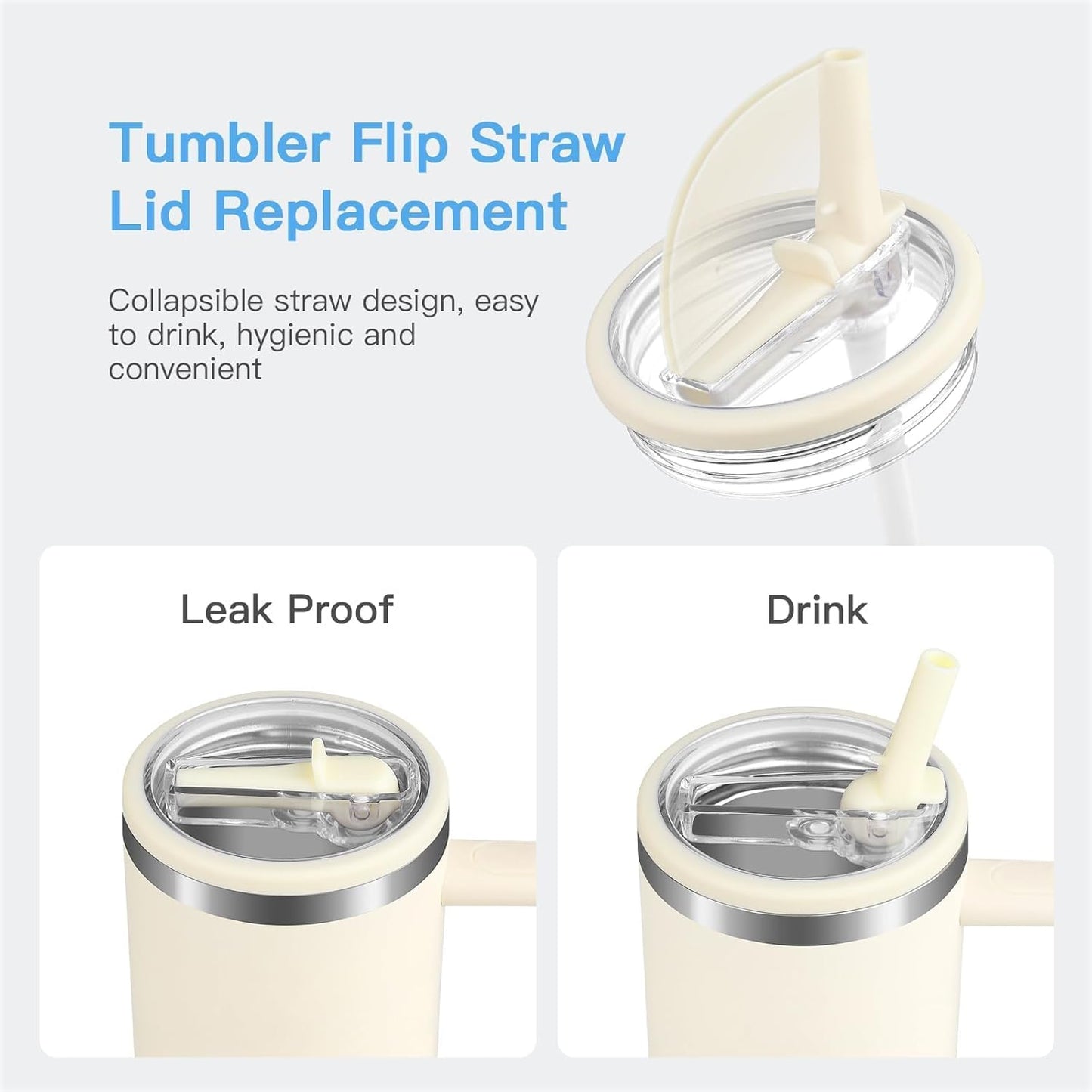 Tumbler With Straw Double Wall Vacuum Flask Hot & Cold Water Stainless Steel Tumbler 1200ML