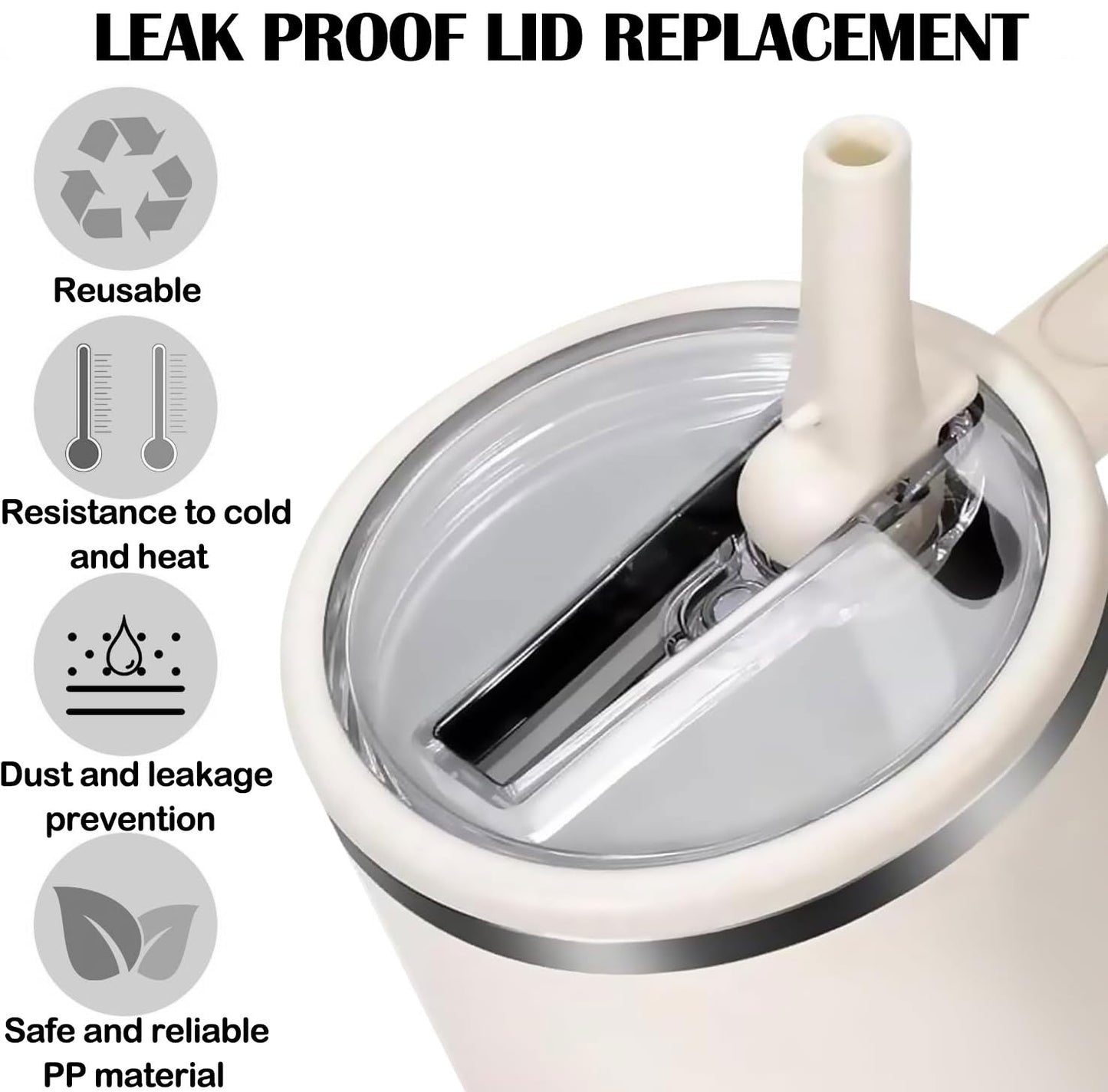 Tumbler With Straw Double Wall Vacuum Flask Hot & Cold Water Stainless Steel Tumbler 1200ML