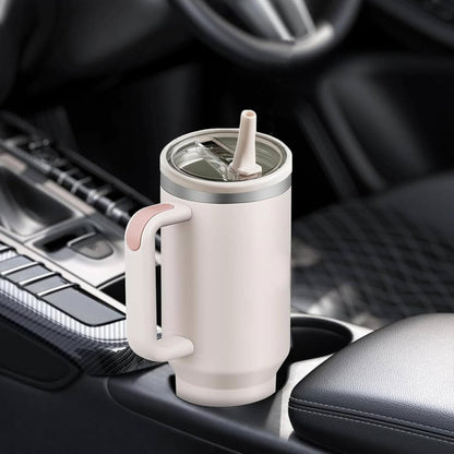 Tumbler Stainless Steel Cream Vacuum Insulated Pro Max Size - 1200ML