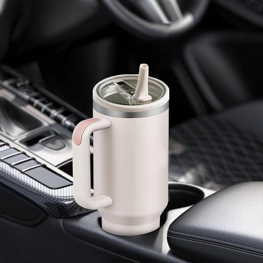 Tumbler Stainless Steel Cream Vacuum Insulated Pro Max Size - 1200ML