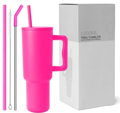 Tumbler Stainless Steel Pink Vacuum Insulated Pro Max Size - 1200ML