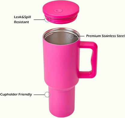 Tumbler Stainless Steel Pink Vacuum Insulated Pro Max Size - 1200ML