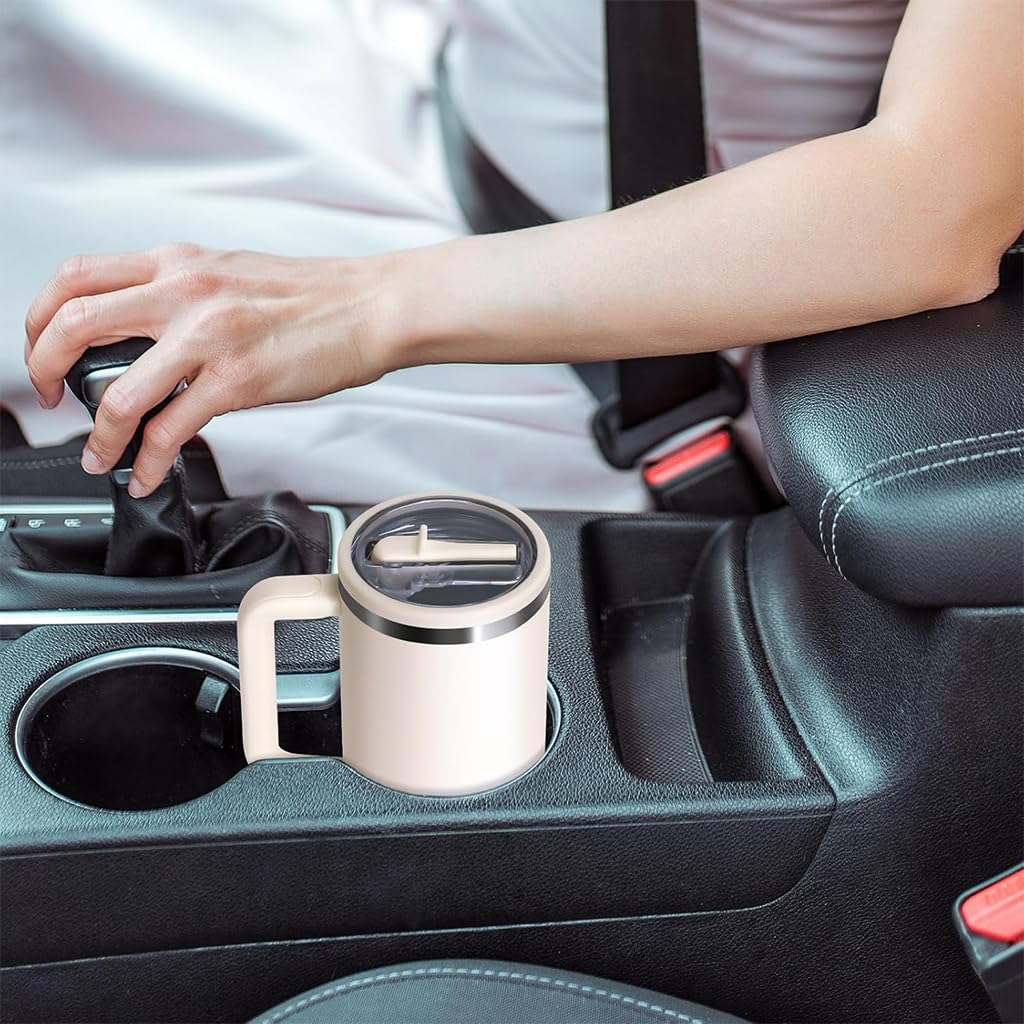 Tumbler With Straw Double Wall Vacuum Flask Hot & Cold Water Stainless Steel Tumbler 1200ML