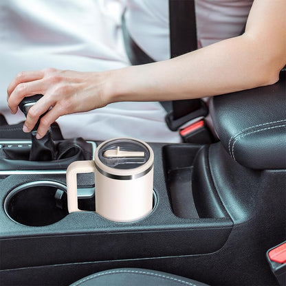 Tumbler With Straw Double Wall Vacuum Flask Hot & Cold Water Stainless Steel Tumbler 1200ML