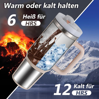 Tumbler Stainless Steel Rose Vacuum Insulated Pro Max Size - 1200ML