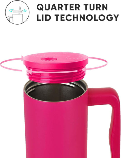 Tumbler Stainless Steel Pink Vacuum Insulated Pro Max Size - 1200ML