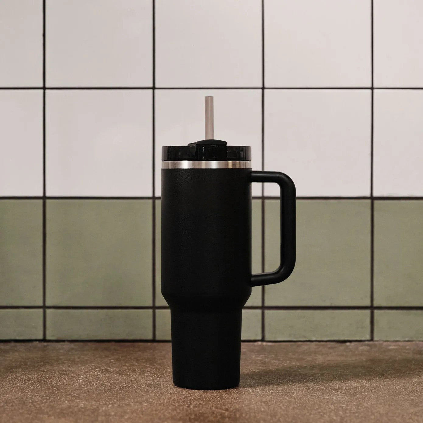 Tumbler Stainless Steel Black Vacuum Insulated Pro Max Size - 1200ML