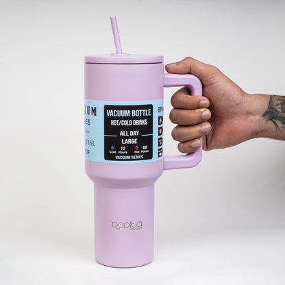 Tumbler with lid and Straw 1200ML Cup Stainless Steel Vacuum Insulated Tumbler for Water, Iced Tea or Coffee 1.2L Office Gym Travelling