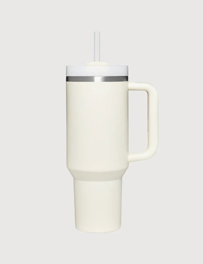 Tumbler Stainless Steel Cream Vacuum Insulated Pro Max Size - 1200ML