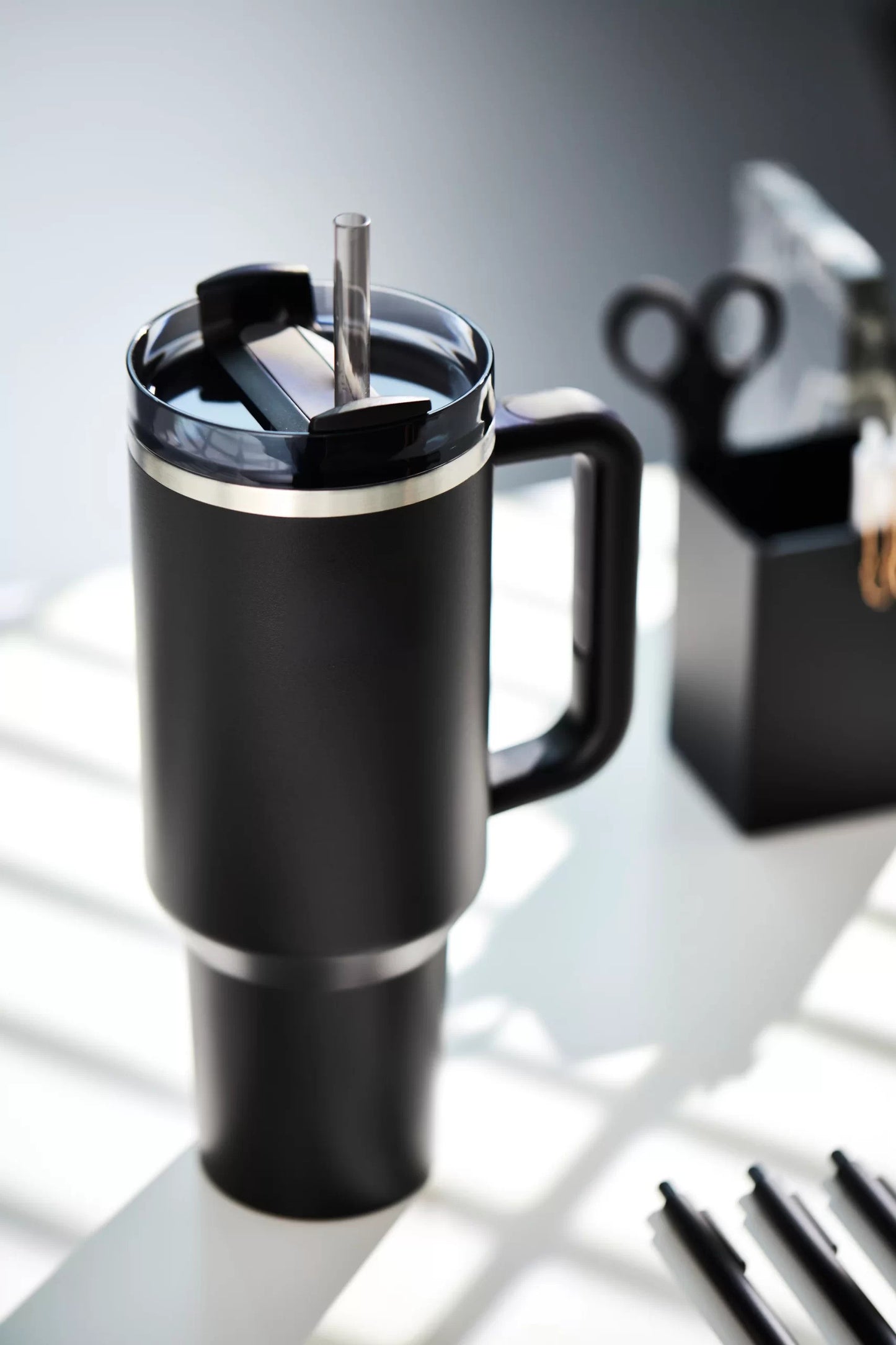 Tumbler Stainless Steel Black Vacuum Insulated Pro Max Size - 1200ML